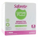 Saforelle Coton Protect Serviettes Avec Ailettes