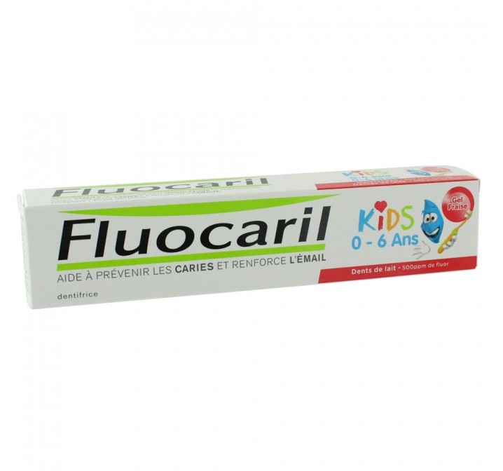 Fluocaril Kids 0-6 ans Gel Fraise Dentifrice