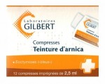 Gilbert Compresses Imprégnées Teinture d'Arnica