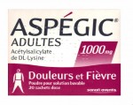 Aspegic 1000mg Adultes : Composition et Posologie