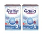 Gallia 3 Croissance Poudre Lot de 2 (-50% sur la 2eme Boite)