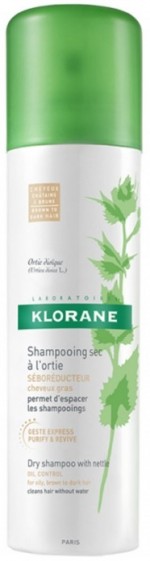 Klorane Ortie Shampooing Sec Cheveux Châtains à Bruns Spray