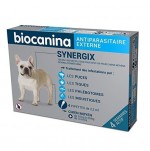 Biocanina Synergix Chien Moyen 10-20kg Spot-on Pipettes Tiques Puces Phlebotomes