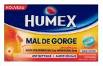 Humex Mal de Gorge Lidocaine Menthe Glaciale Sans Sucre