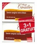 Cavailles Savon Surgras Extra-Doux 3+1 Gratuit